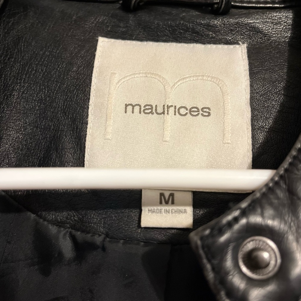 Maurices Black Faux Leather Jacket